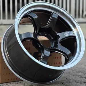 Velg Mobil JF Luxury Advan RG-D2 R18 Lebar 9 ET 0 Flow Forming PCD 6x139 Warna Black Glossy Lips Polish Pajero Fortuner Vrz Hilux Dmax Dll