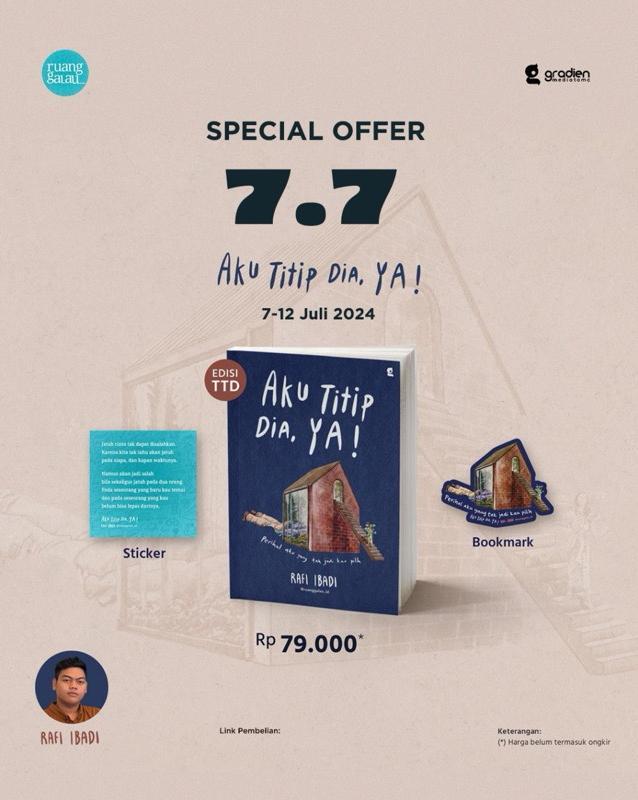 Gambar Buku Novel Aku Titip Dia, Ya! - Gradien Mediatama - Rafi Ibadi dari BumifiksiJogjakarta Kab. Sleman Tokopedia