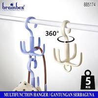 Gambar Gantungan Serbaguna 4 Hook Multifunction Hanger - Biru dari Brainbox Car and Home Kota Batam 3 Tokopedia