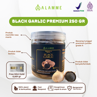 Gambar Black Garlic Bawang Hitam Tunggal Lanang Jumbo Premium Alamme 250 Gram - Black Garlic dari alamme herbal Kota Bandung 3 Tokopedia