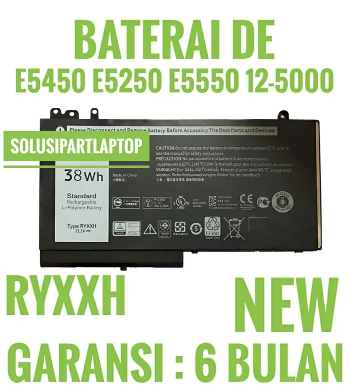 Gambar BATERAI DELL E5450 E5250 E5470 E5270 G5M10 ORI dari OMEGA PART Kota Tangerang 5 Tokopedia