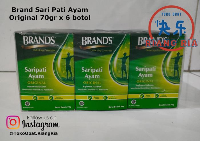Gambar Brands Saripati Ayam ORIGINAL @70gram - 6 Botol - Tanpa Dus dari TO Riang Ria Kota Administrasi Jakarta Utara Tokopedia