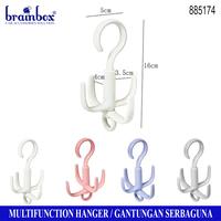 Gambar Gantungan Serbaguna 4 Hook Multifunction Hanger - Biru dari Brainbox Car and Home Kota Batam 4 Tokopedia