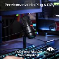 Gambar HyperX SoloCast USB Gaming Microphone Solo Cast Hyper X Solocast Led - Hitam dari Click & Go Tokopedia Kota Bandung 3 Tokopedia