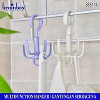 Gambar Gantungan Serbaguna 4 Hook Multifunction Hanger - Biru dari Brainbox Car and Home Kota Batam 5 Tokopedia