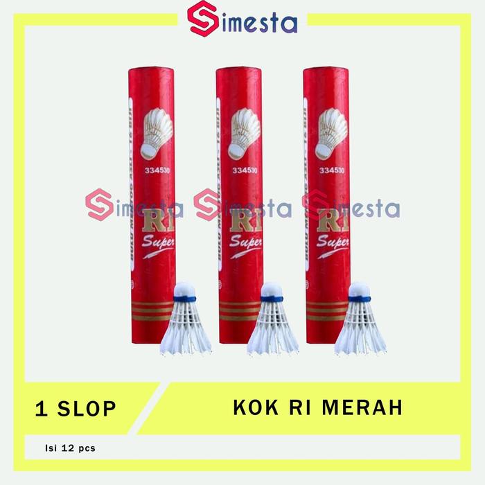 Gambar Kok murah shuttlecock anak RI super ri merah dari sinar.semesta Kota Administrasi Jakarta Barat Tokopedia