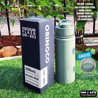 Gambar Botol Thermos OR-803 Tumbler Silky Touch With Straw 500ML Vacuum Flask Hot & Cold Silicone - Merah Muda dari Ollahomeliving Kota Bogor 5 Tokopedia