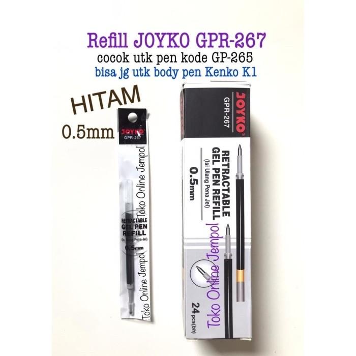 Gambar REFILL pulpen JOYKO hitam GP 265 refill tipe GPR-267 0.5 tinta gel isi ulang untuk GP265 GP-265 GP 265 GPR GPR267 0,5 isi pena jel GP320 293 259 GP293 GP259 refil ATK0970JY - REFILL, 1 buah dari Toko Online Jempol Kota Administrasi Jakarta Pusat Tokopedia