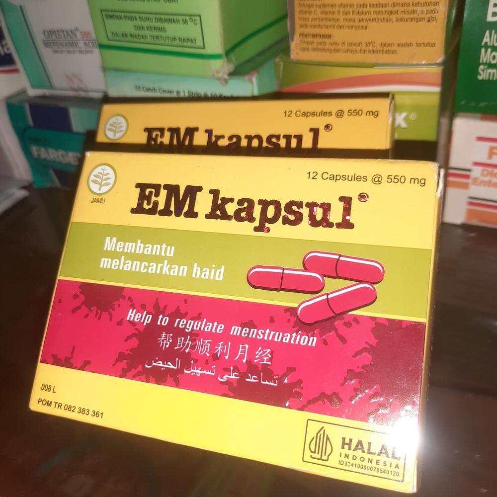 em kapsul membantu melancarkan satang bulan