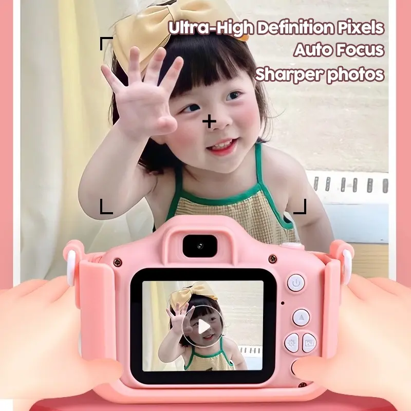 Mainan Kamera Anak Hadiah Anak Mini Kamera Digital Kamera 1810p Dual Camera 2