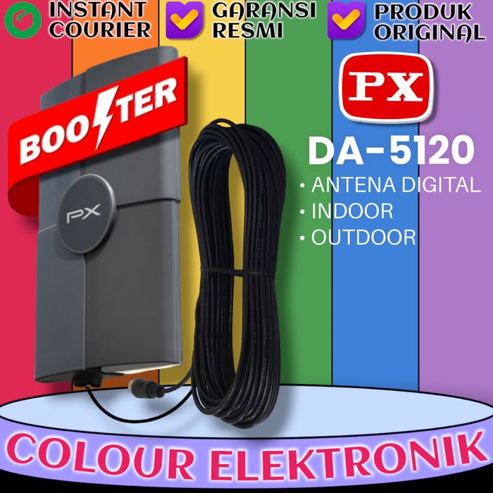 Gambar PX ANTENA DIGITAL TV | PX DA-5120 ANTENA DIGITAL PX DA5120 TV DIGITAL dari Colour Elektronik Kota Tangerang Tokopedia