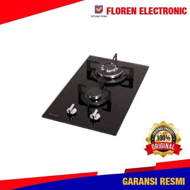 Gambar Rinnai Kompor RB-312N (GB) Glass Black RB 312 N GB Kaca hitam Tanam Gas Murah 30cm 2tungku - KOMPOR SAJA, TANPA KAYU dari Floren Electronic Kota Administrasi Jakarta Selatan Tokopedia