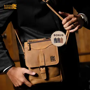 Tas Selempang Pria Sling Bag Pria Reven Steiner Tas Kulit Pria Asli