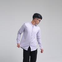 Gambar iNeat Kemeja Pria Linen Lengan Panjang Kerah Shanghai Collarless Ungu Lavender - Kemeja Kantor Basic Slimfit Casual Semi Formal Koko Muslim - S dari iNeat Kota Administrasi Jakarta Timur 5 Tokopedia