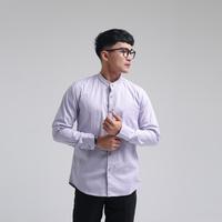 Gambar iNeat Kemeja Pria Linen Lengan Panjang Kerah Shanghai Collarless Ungu Lavender - Kemeja Kantor Basic Slimfit Casual Semi Formal Koko Muslim - S dari iNeat Kota Administrasi Jakarta Timur 2 Tokopedia