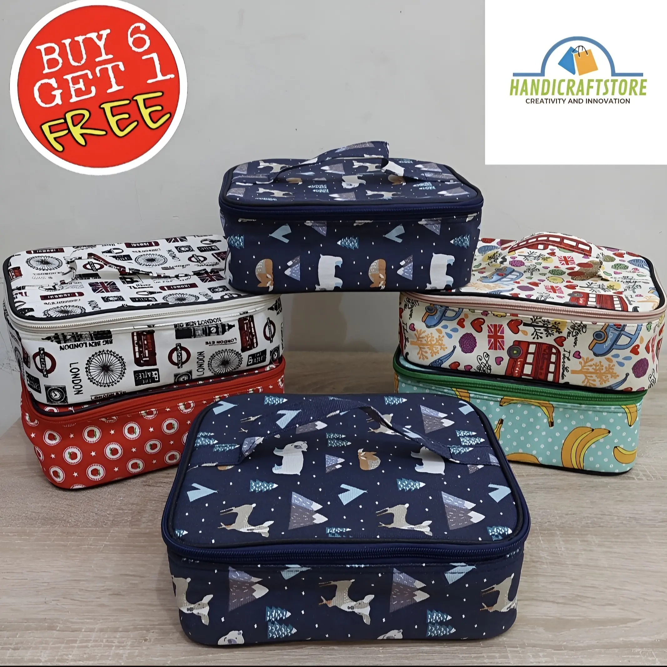 Tas Bekal Makanan / Tas Bekal Aluminium Foil / Lunch bag/ Tas lunchbag Totebag/ Food Box
