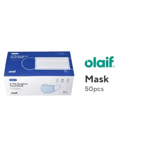 Olaif 4 Ply Surgical Face Mask - Masker Medis - 50pcs Murah