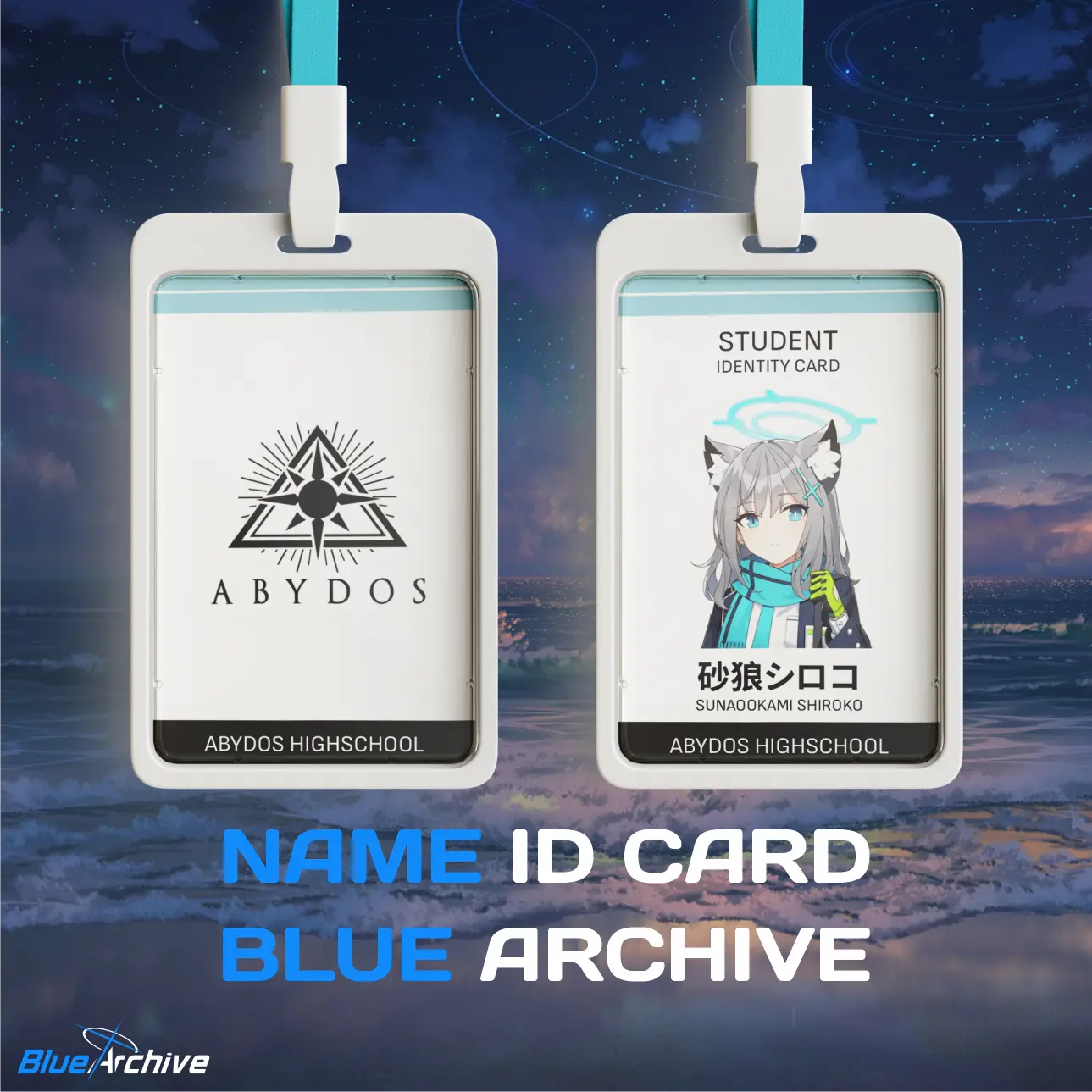 Student ID Card / Name Tag Blue Archive / Arsip Biru