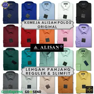 Kemeja Alisan SLIM FIT Pria  Kemeja Formal  Kemeja Pria Lengan Panjang