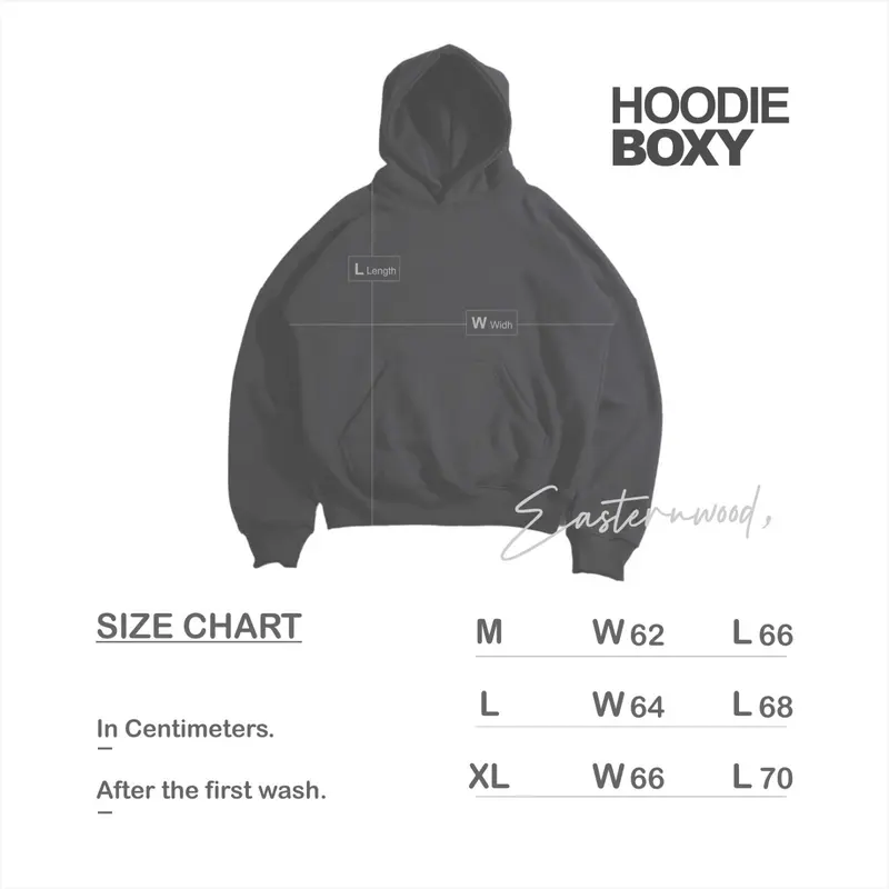 Hoodie Sweater Boxy Oversize Unisex Pria Wanita Gramasi 280 4