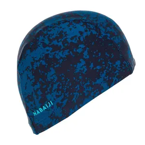 Topi Renang Dewasa Swimming Cap Mesh Fabric Motif Size L Penutup Kepala Untuk Berenang Original
