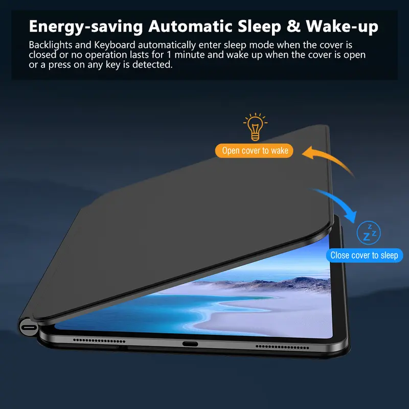 GOOJODOQ 5th Gen Pro Magic Keyboard Aluminium Body Pogo Pin Wireless Dual Charging for iPad 2024 6