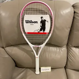 Raket tennis Wilson Burn 113 White Pink Tennis racket Original raket tenis Wilson