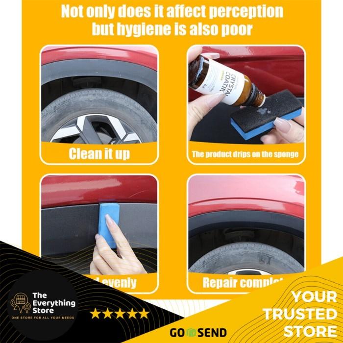 Cairan Poles Crystal Coating Restorasi Pembersih Interior Exterior Mobil Motor Kulit Plastik Door Trim Pintu Dasbor Fender 4
