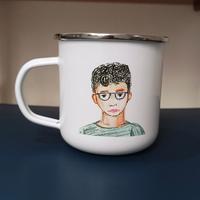 Gambar Gelas Mug Enamel 9 cm dengan Tulisan gambar custom unik lucu dari Galeri Omahkoe Kab. Sidoarjo 3 Tokopedia