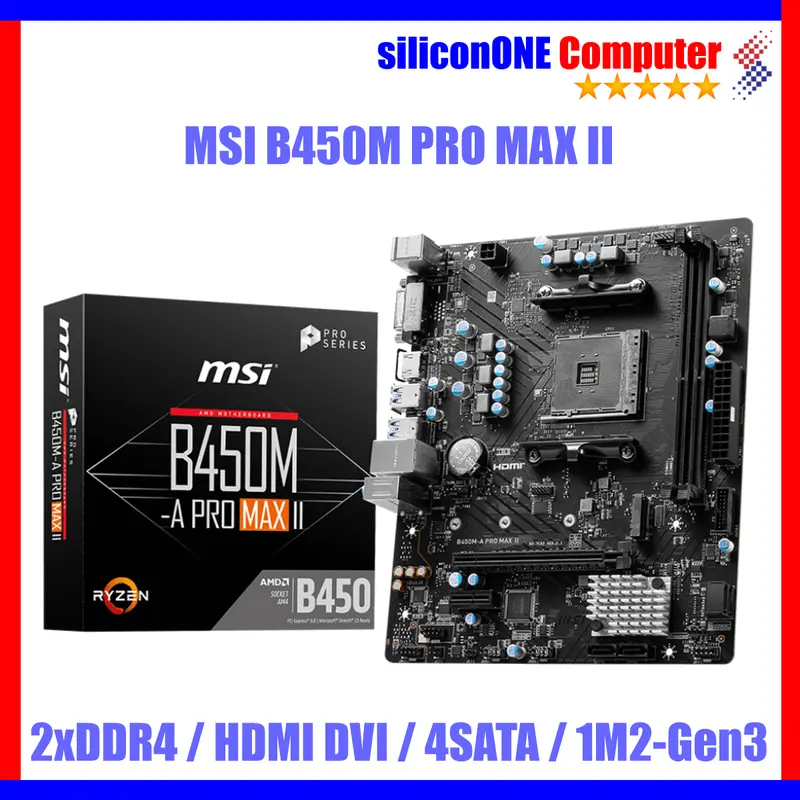 MSI B450M-A PRO MAX II Mainboard AMD 0