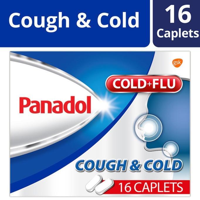 Panadol Cough & Cold, 16 caplets (SINGAPORE) READY