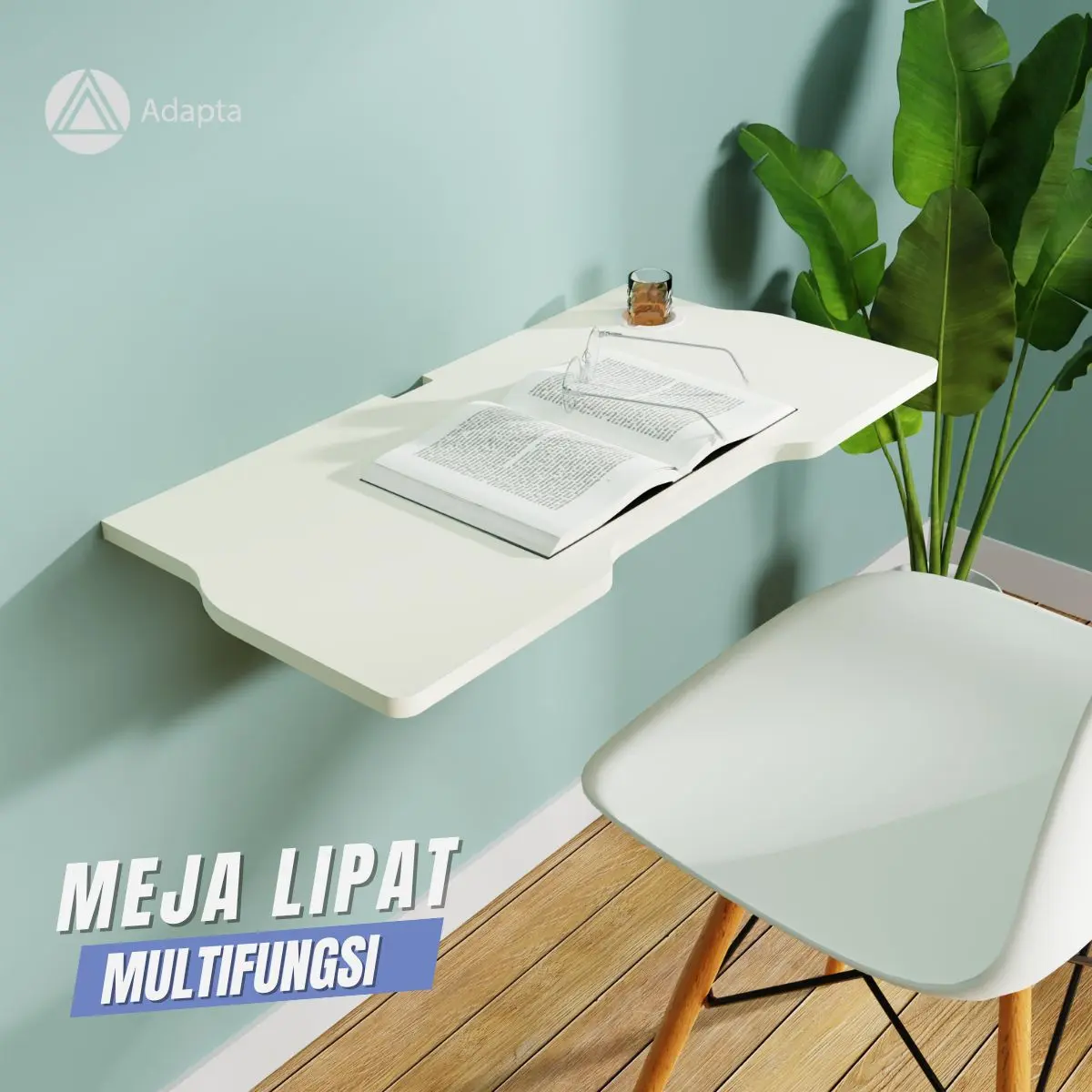 Meja portable Lipat Dinding Laptop Tablet Cup Holder Meja Belajar