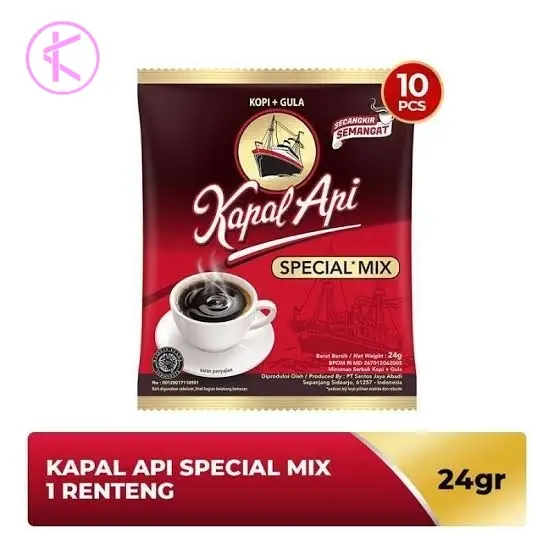 Kopi Kapal Api Special Mix Kemasan Sachet per 1 renceng (10 pcs x 24g)