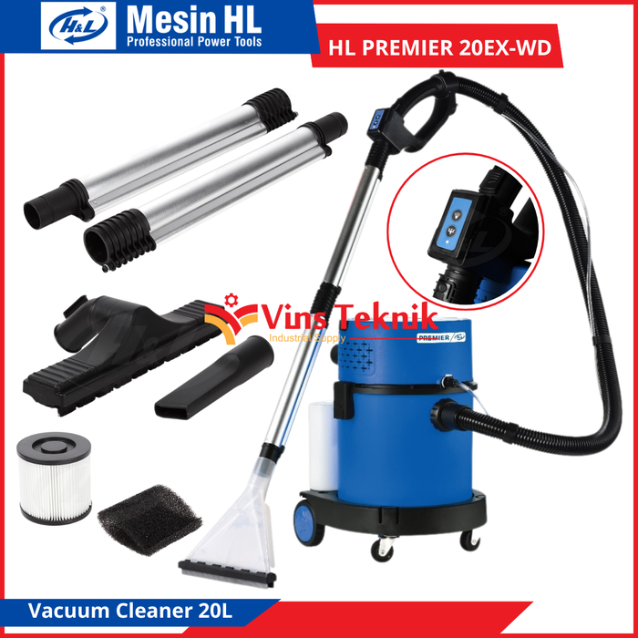 Gambar Vacuum Cleaner Wet / Dry 20 Liter PREMIER 20 EX-WD Vacum Cleaners H&L HL PREMIER 20EX-WD dari Vins Teknik Bekasi Kota Bekasi Tokopedia
