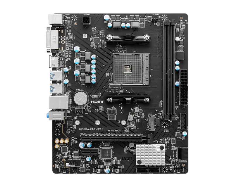 MSI B450M-A PRO MAX II Mainboard AMD 4