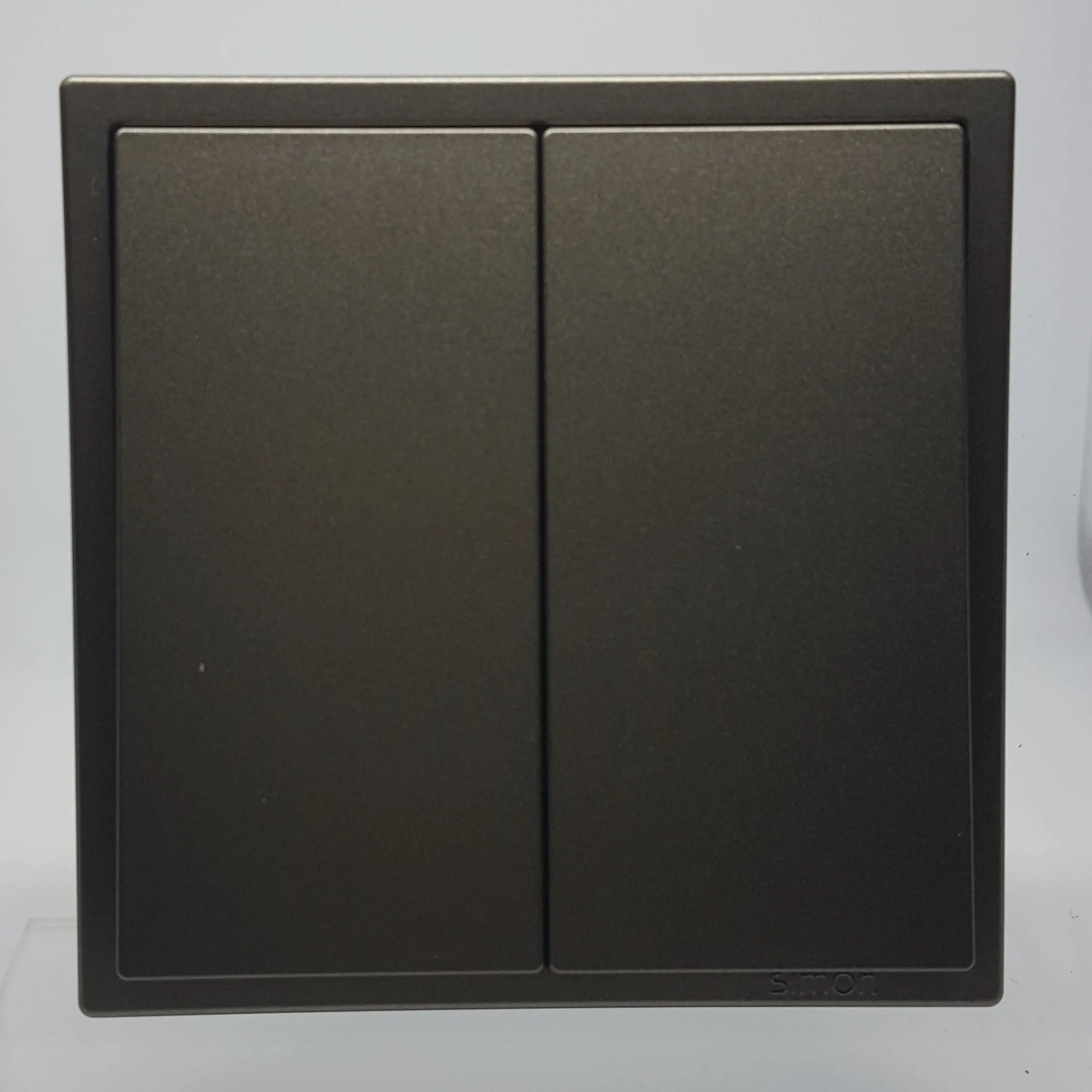 SIMON I7 GREY SAKLAR SERI 2 GANG 1 WAY SWITCH