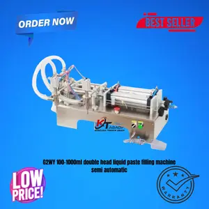 G2WY 100-1000ml double head liquid paste filling machine semi automatic