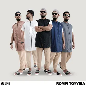 Rompi Toyyiba ROSAL - Rompi Sholat Pria Kerah Koko Bahan Toyobo Elegan Rapi Tidak Mudah Kusut M-3XL