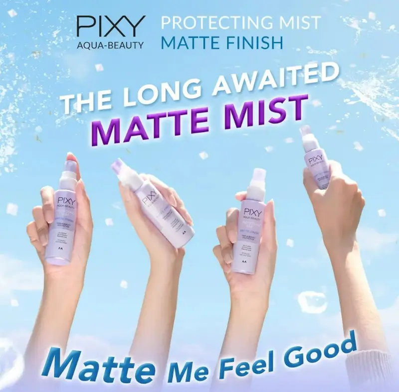PIXY Aqua beauty Protecting Mist Matte Finish 60ml Setting Spray 2