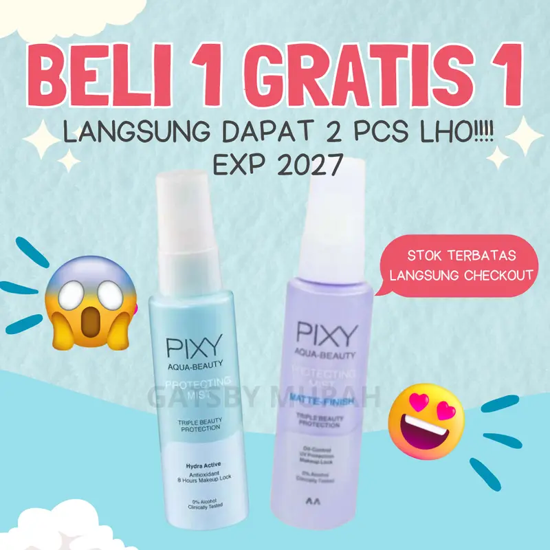 PIXY Aqua beauty Protecting Mist Matte Finish 60ml Setting Spray 0