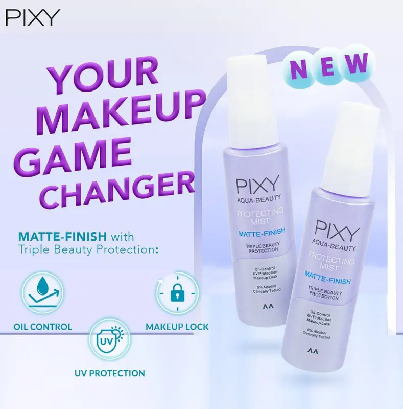 PIXY Aqua beauty Protecting Mist Matte Finish 60ml Setting Spray 4