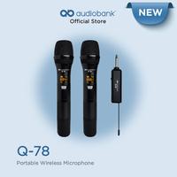 Gambar Audiobank Q-78 Q78 Q 78 Wireless Portable Microphone dari Audio Centre Official Kota Administrasi Jakarta Barat 4 Tokopedia
