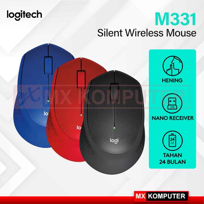Gambar Mouse Logitech M331 Wireless dari MXKomputer_NEW Kab. Bantul Tokopedia
