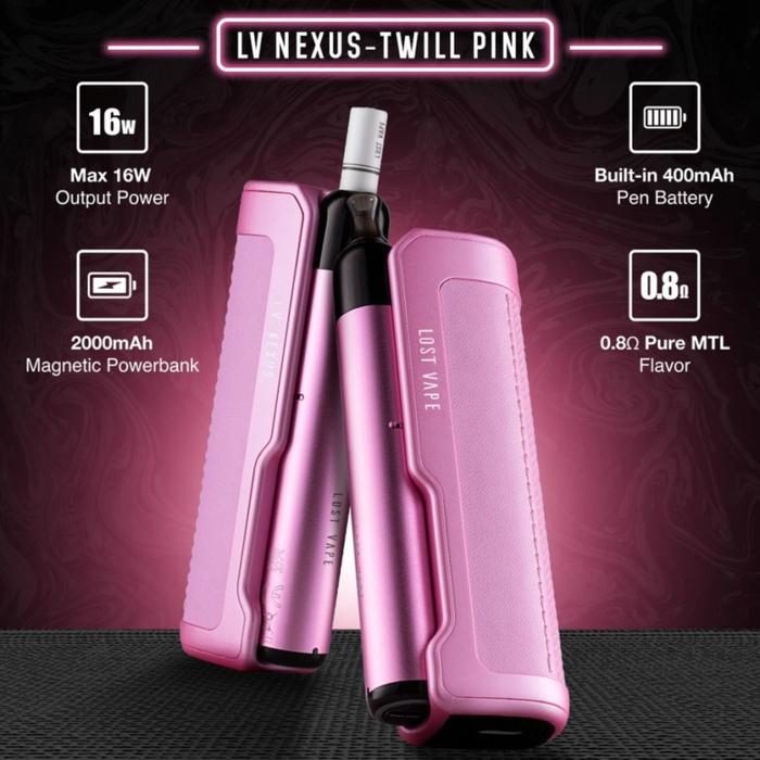 Jual LV Nexus Twill Pink Edition 16W 2000mAh Pod Kit by Lost Vape x JVS / Lost  Vape Nexus Pod Kit - Kota Administrasi Jakarta Utara - Diskon.maniac
