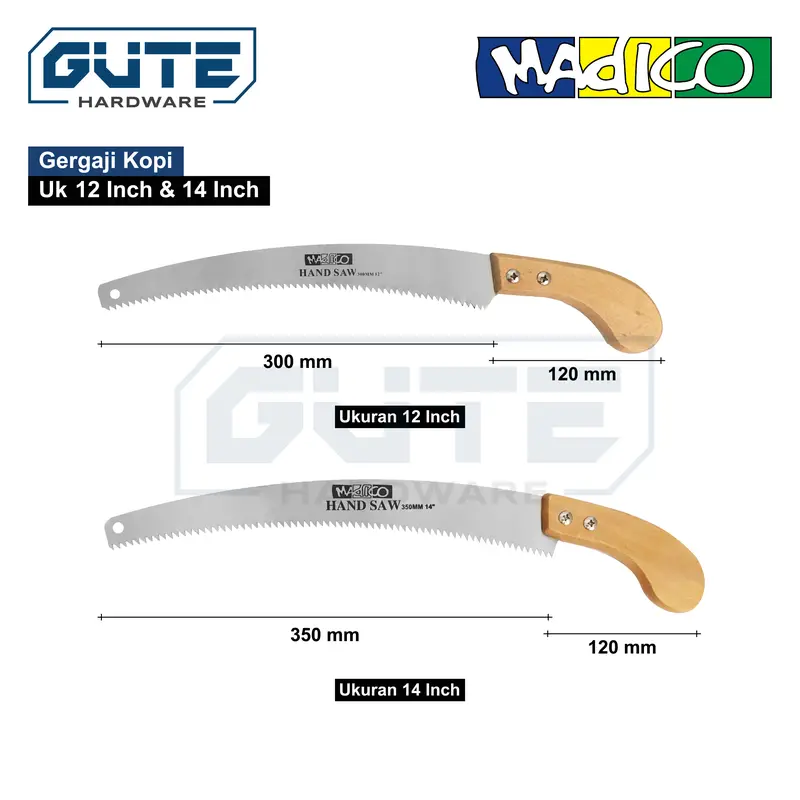 Gergaji Kopi / Gergaji Dahan / Gergaji Tangan “MADICO” Pruning Saw 3