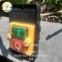 Jual On off waterproof push button switch 10A/ on off merah hijau/On ...