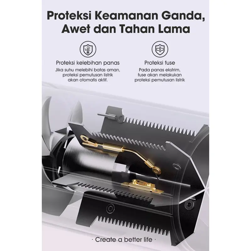 Samono Hair Dryer Pengering Rambut Low Watt 300 Watt 2 Kecepatan Angin Bisa Dilipat SW-HD10 2