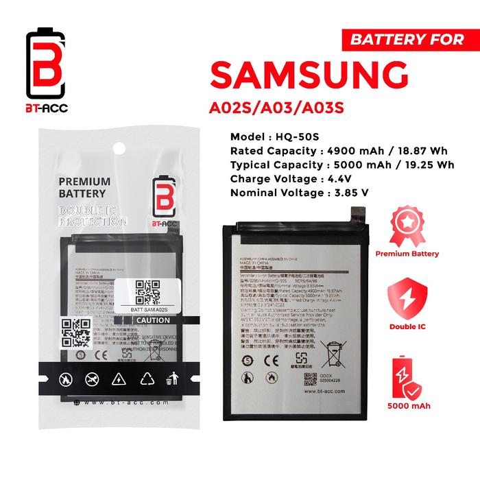 Gambar BT ACC BatteryBaterai For Samsung A02S A03S A025 A025F HQ-50S Original dari BT-ACC Kota Administrasi Jakarta Utara Tokopedia