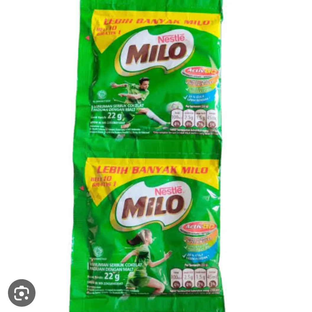Milo Minuman Serbuk Cokelat Kemasan Sachet renceng isi 10 pcs