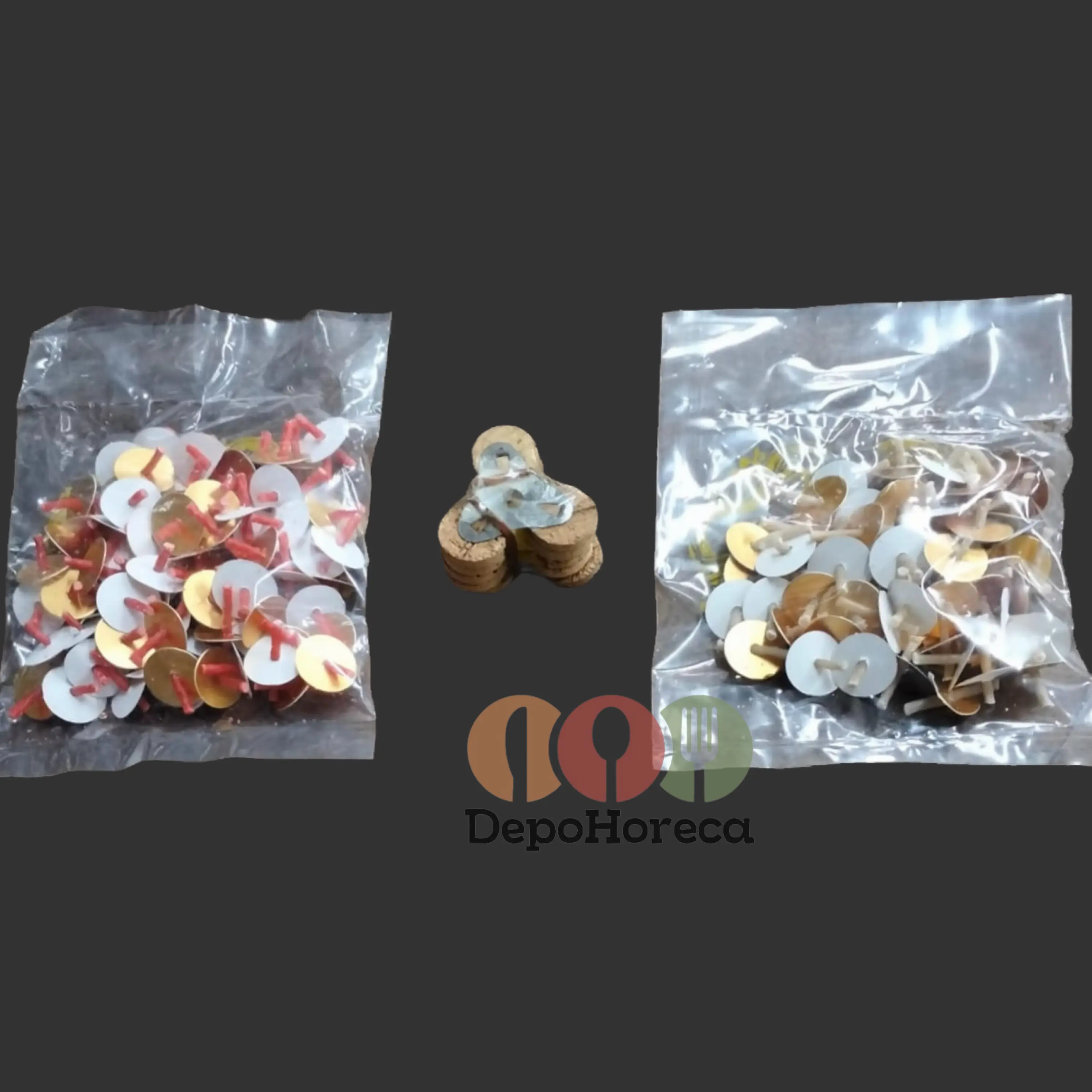 Sumbu Minyak Apung / Pelampung Sumbu Lilin Apung Gabus / Sumbu Warna Merah Isi 90 Pcs / Sumbu Warna Putih Isi 60 Pcs / Pelampung Apung Gabus Isi 1 Pcs